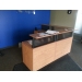 Sugar Maple L Suite Reception Desk w Transaction Counter